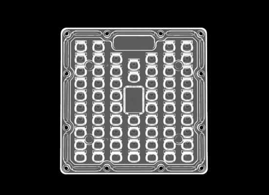 IP66은  50W 다중 주도하는 렌즈 대칭적인 모양을 방수 처리합니다