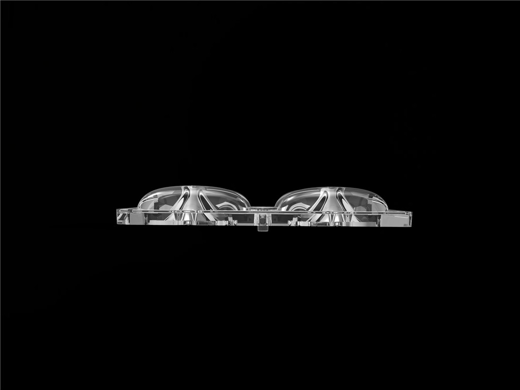 50*50mm 55*152도/TYPE2-VS 4 In 1 LED 라이트 렌즈 PC 재료 LED 거리 라이트 모듈 SMD3535/5050LED