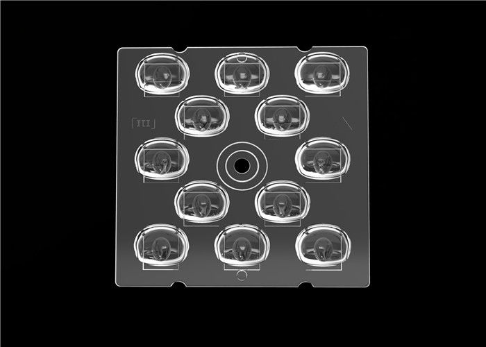 3030 SMD 광각 LED 렌즈, 옥외 점화를 위한 광학적인 사각 LED 렌즈