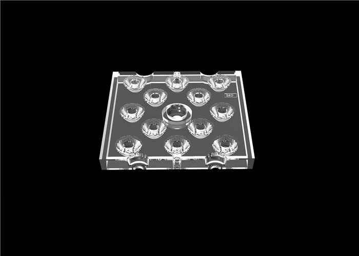 옥외 더 높은 루멘 LED 다 렌즈, PCB 널을 가진 1개의 정연한 LED 렌즈에 대하여 12