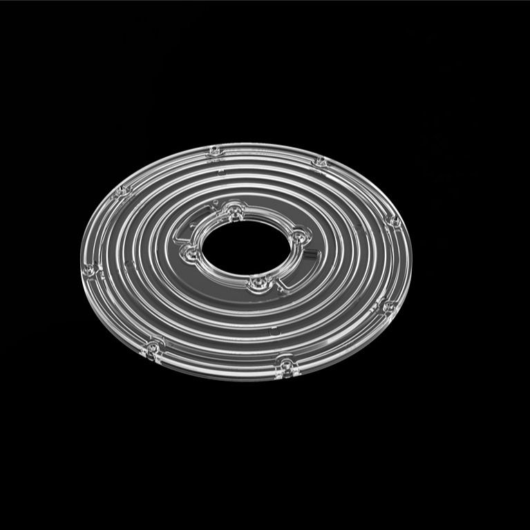 206mm 지름 둥근 모듈 렌즈 하이 베이 라이트 UFO 렌즈 90도 φ206mm PC LED 렌즈
