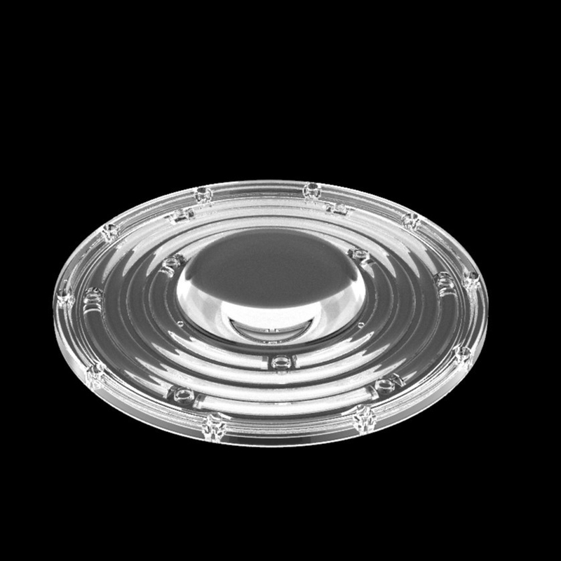 φ235mm 둥근 UFO 하이 베이 라이트 렌즈 100W 150W 3030 LED 광산 램프 렌즈 90도 광학 LED 렌즈