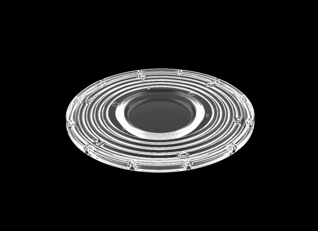 200W φ265mm SMD3030 PC Led UFO Bay Light With 90Degree Beam Angle IP66 보호 수준