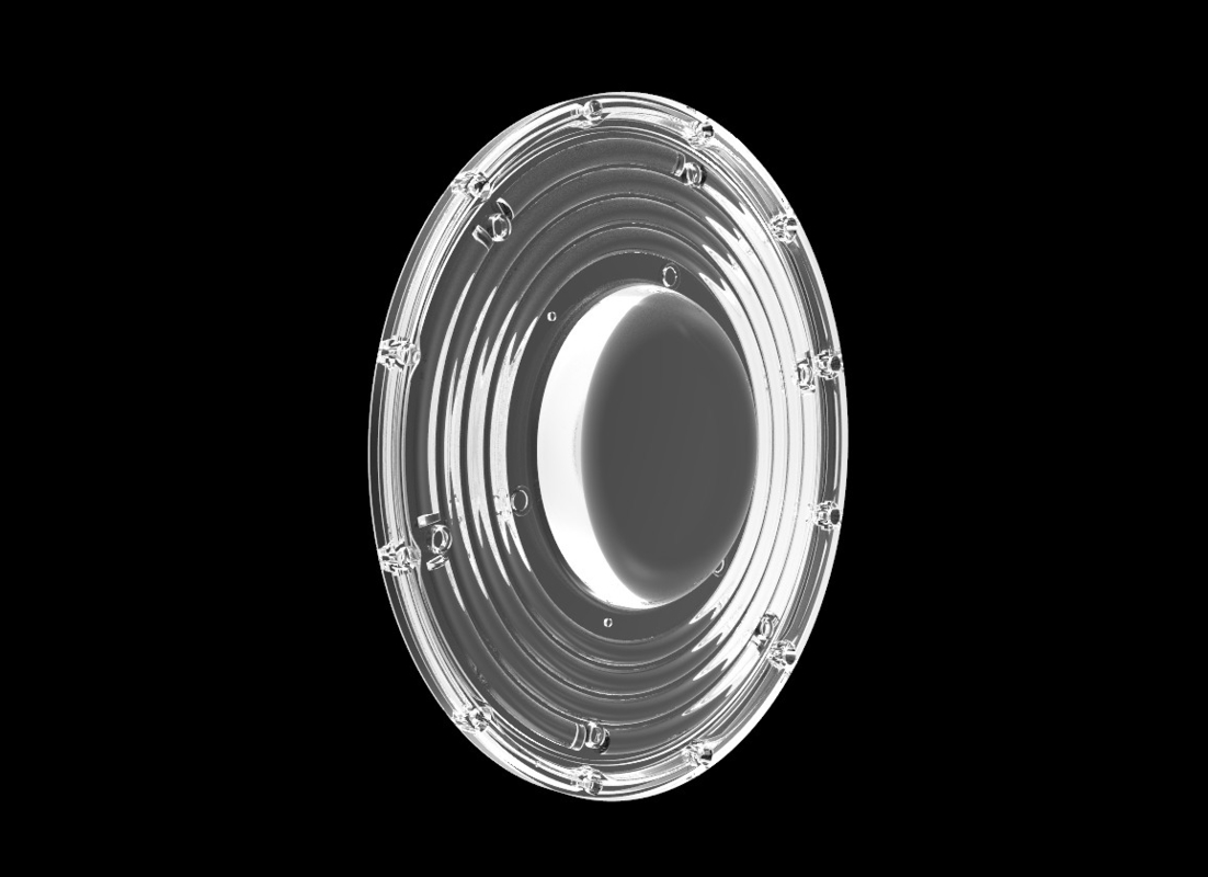 200W φ265mm SMD3030 PC Led UFO Bay Light With 90Degree Beam Angle IP66 보호 수준