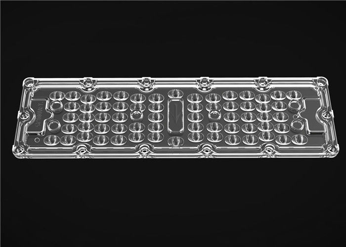 옥외 램프를 위한 1개의 LED 가로등 렌즈에 대하여 직사각형 LED 렌즈 배열 64